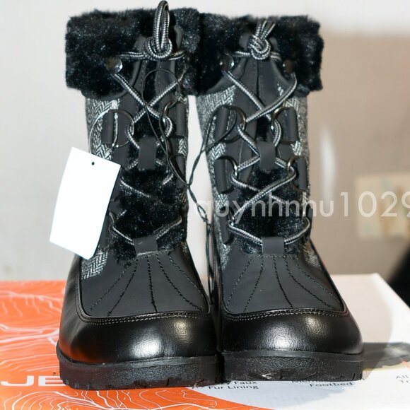 JBU Southgate Herringbone Women's Weather-Ready Winter Boots - Picture 2 of 7